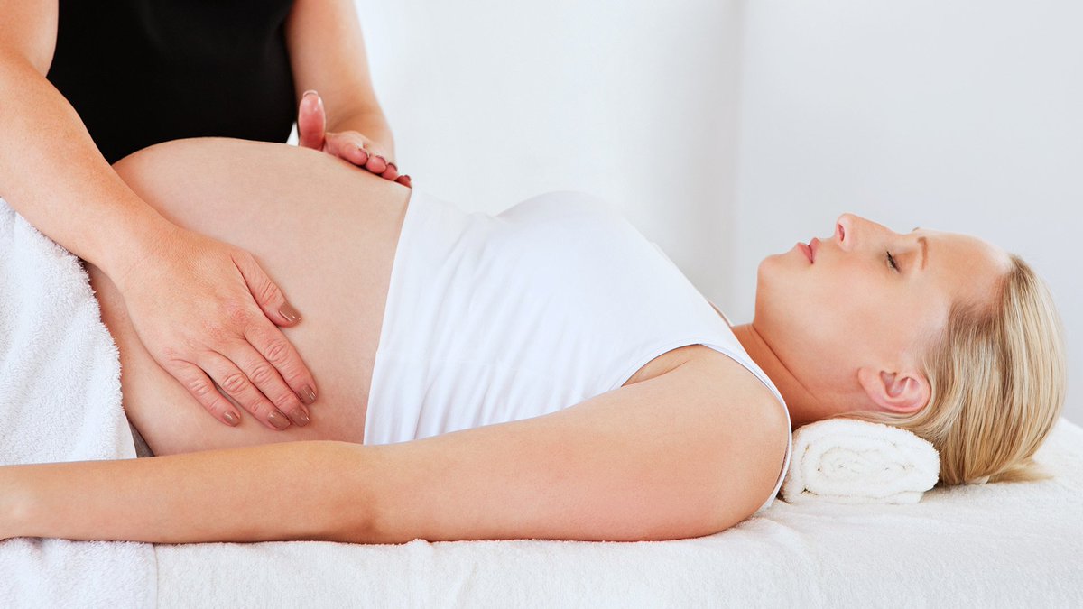 Massage therapy performed during pregnancy can reduce anxiety, decrease symptoms of depression, relieve muscle aches and joint pains, and improve labor outcomes and newborn health. It also reduces back pain, improves circulation, reduces edema, reduces muscle tension and headache