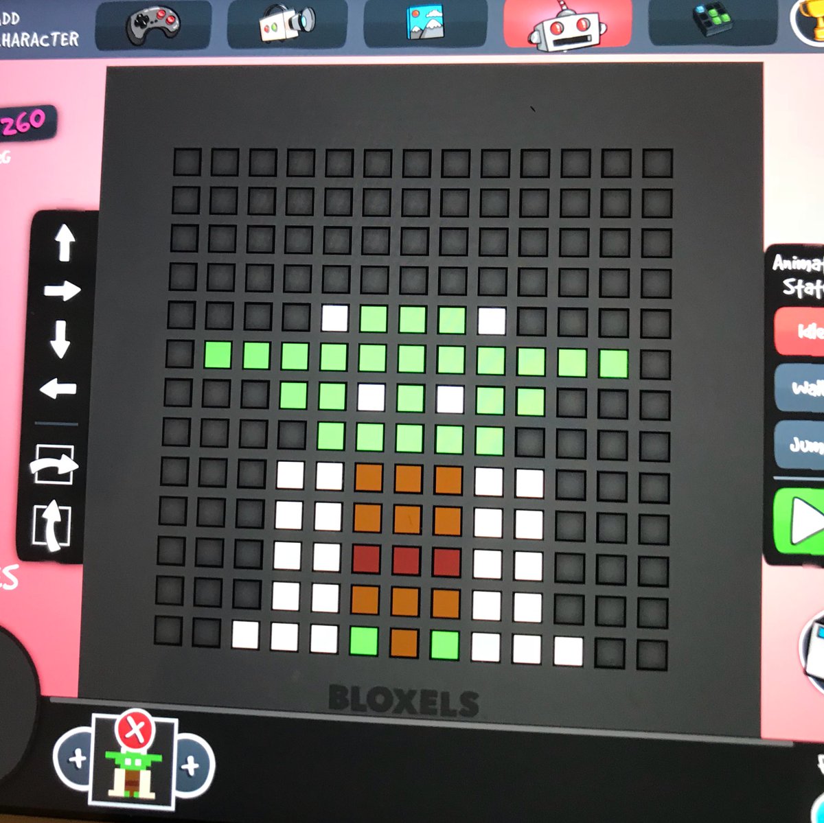 jongregori's tweet image. Jake and I’s first @bloxelsbuilder self designed character #Yoda #futuregamedesigner #LifeReady