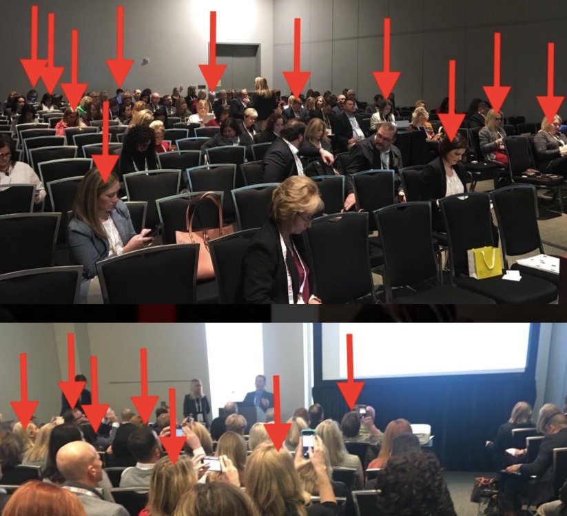 mcleod's tweet photo. I love this post from @timholt2007 on adult v. student smartphone usage during learning! https://t.co/Pb3cCZs2yS #edtech #edchat #ettsummit How many of these administrators have policies in place on their campuses that restrict student use of smartphones? https://t.co/1zNwt4fzBl