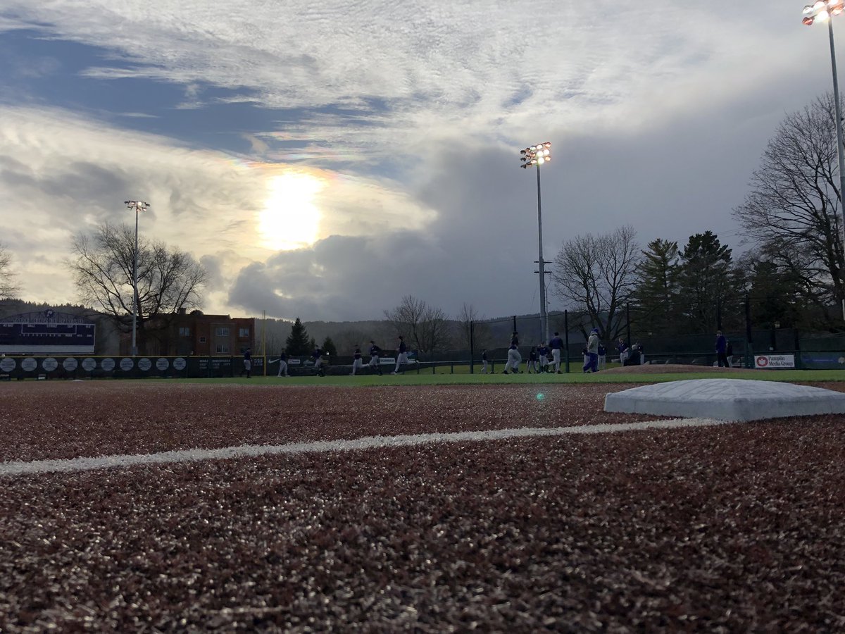 PortlandPilots's tweet photo. BSB: Pilots taking advantage of a perfect day on The Bluff, the season-opener is less than a month away #GoPilots #BaseballInJanuary https://t.co/c3KWNCVQxq