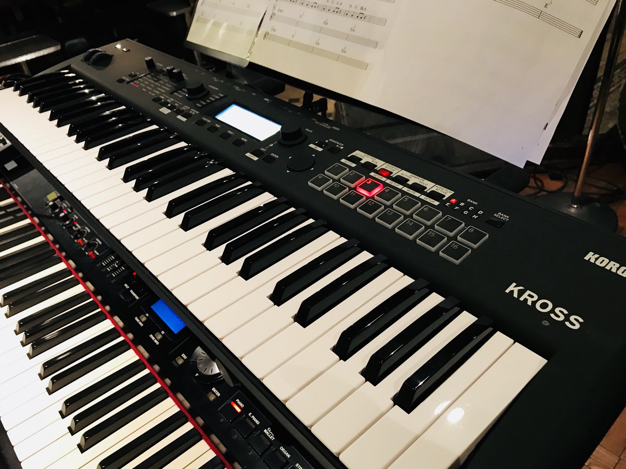 川本盛文 𝕄𝕠𝕣𝕚𝕗𝕦𝕞𝕚 𝕂𝕒𝕨𝕒𝕞𝕠𝕥𝕠 昨日は浜口祐夢さん新年会でスペシャルライブのサポートでした 今回もkorg Kross 2が大活躍です そして終演後に素敵なイタリアンでパスタ頂きました 一年三カ月振りのパスタは絶品でございました