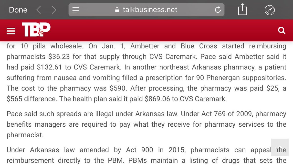 RoguePharm's tweet photo. Woa what a spread on phenergan supp which escalated in price 4-5 years ago.  Mac is a joke and the appeals process is a sham..... $cvs made over $800 for nothing and forced the pharmacy to lose over $500 https://t.co/26g4eS2Fj0
