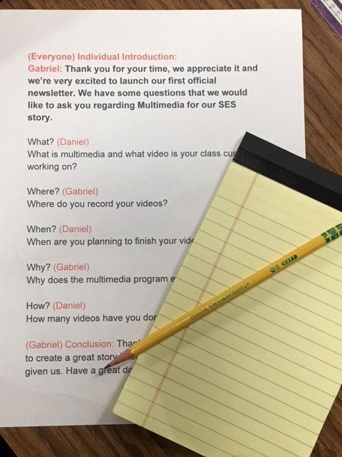 BRS Journalist are ready with their scripts and notepads to interview for their story segments! #BRSjournalism #journalismbasics #5WsandanH #storyinterviews