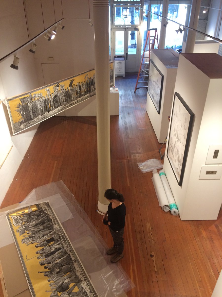 PrographicaDraw's tweet photo. Sandow Birk: MONUMENTAL opens this Thursday, 6-8pm! We hope to see you! https://t.co/2IapL5BMvQ