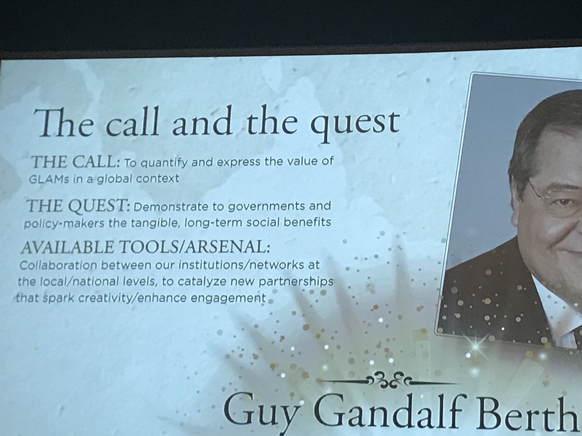 ONLibService's tweet image. And here is our quest! #GLAM2018