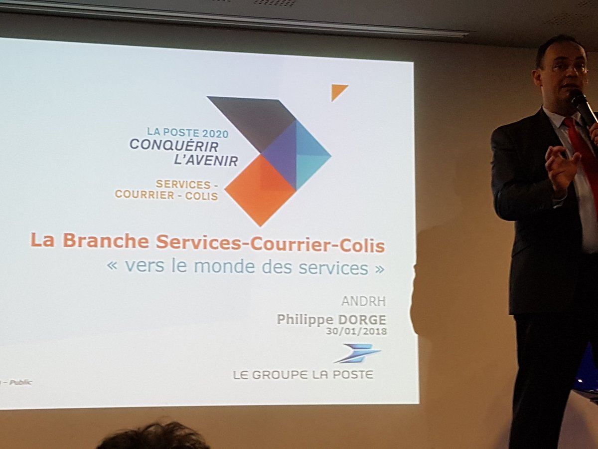 florencenetter's tweet photo. #andrh #laposte Quand Philippe Dorge DGA La Poste développe les objectifs RH horizon 2020 #versle mondedesservices @ANDRH_Officiel @laposte https://t.co/MkYe55Ucpq