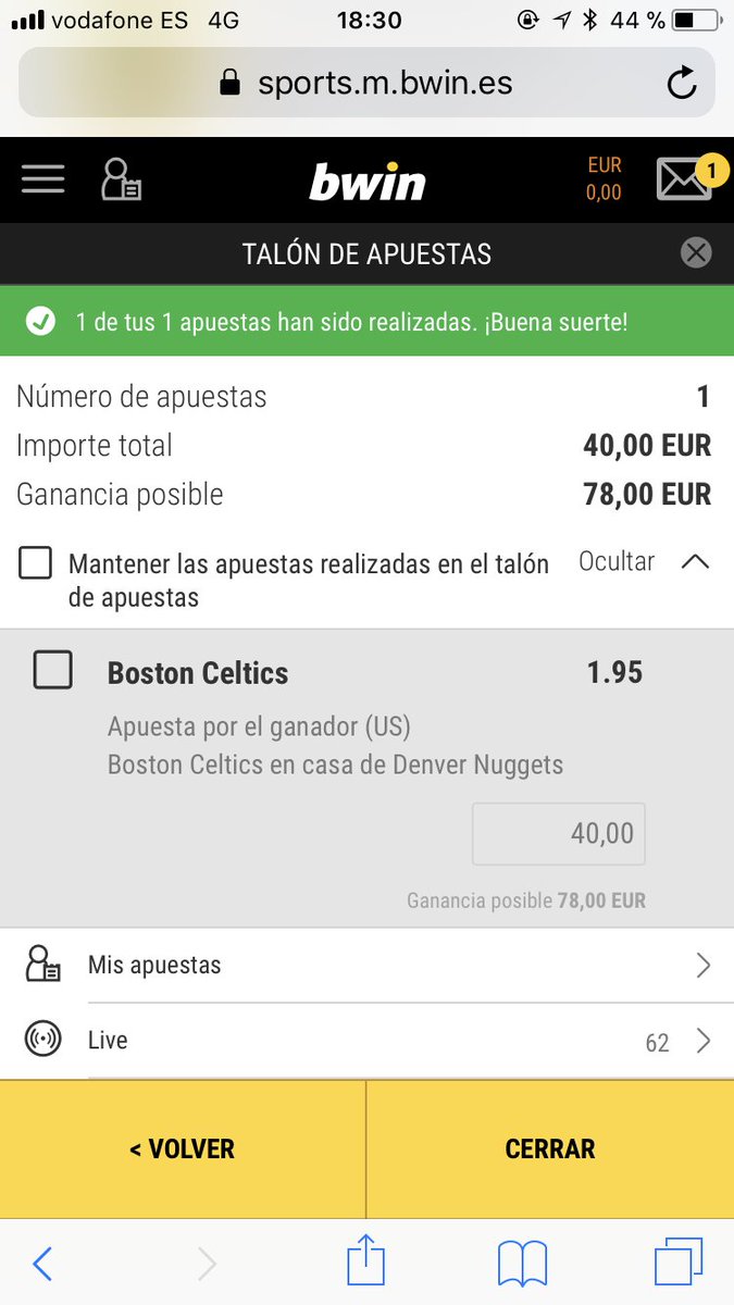 edgarepi's tweet photo. @startbet1x2 @bwin_es @bwin Sigo esperando mi dinero, he ganado mi apuesta. #BwinNoPaga https://t.co/BqK8wjuvNZ