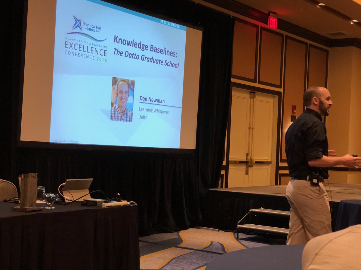 docebo's tweet photo. Datto and Docebo share their expertise on linking #learning to #performance at @BrandonHallGrp Excellence Conference. 
The true report card to business success! #excellence18 @datto https://t.co/g8wsNl8h3s