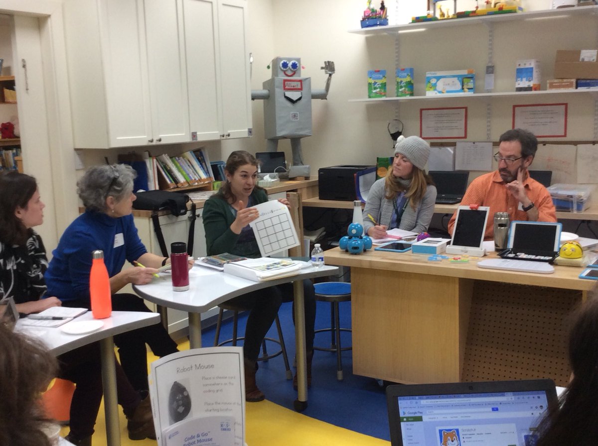 kopdahl's tweet photo. @aimsmddc LowerSchool Coding Playdate @ConcordHill this morning with a great group of educators!@OsmoCoding @Puzzlets @kodable @ScratchJr @WonderWorkshop @littleBits #Beebots https://t.co/IeYiD3UHx5