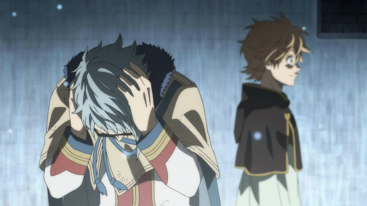 chivxowl's tweet photo. No se la cree que gente "inferior" como los Black bulls los esten salvando y puedan pelear contra alguien como Mars xD
#blackclover #Eps17 https://t.co/FDSiedxOm2