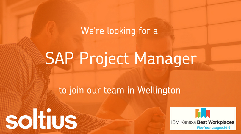 ZagGlobal's tweet photo. We're looking for a SAP Project Manager on a contract basis for our Wellington office. Email CVs to recruitment@soltius.co.nz #hiringnow #soltiusnz https://t.co/EDpUeNl4xp