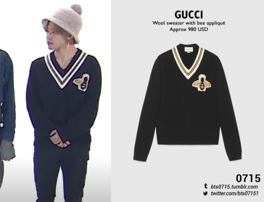 gucci bee sweater