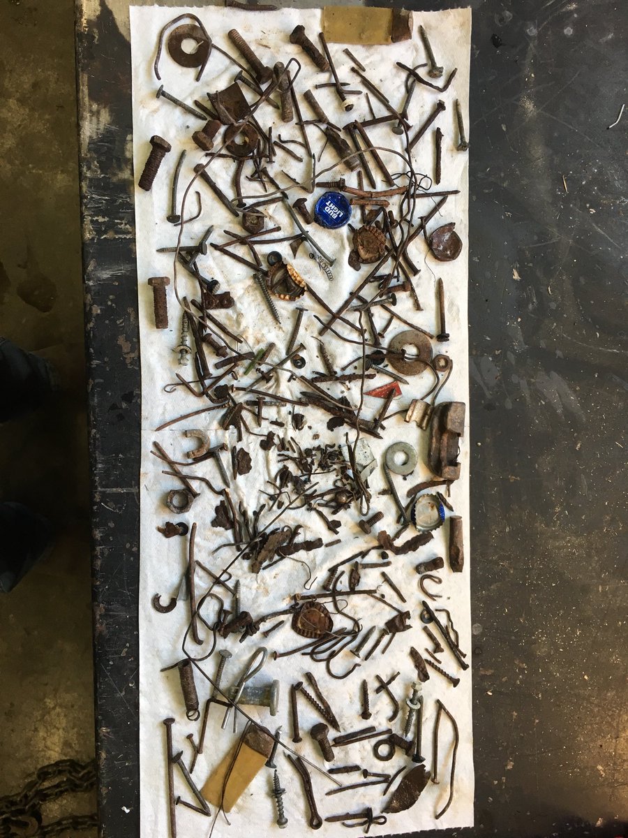 Cold day project was mounting a magnet on the landplane.  Today’s tally around barn and bin lots was more than I expected.