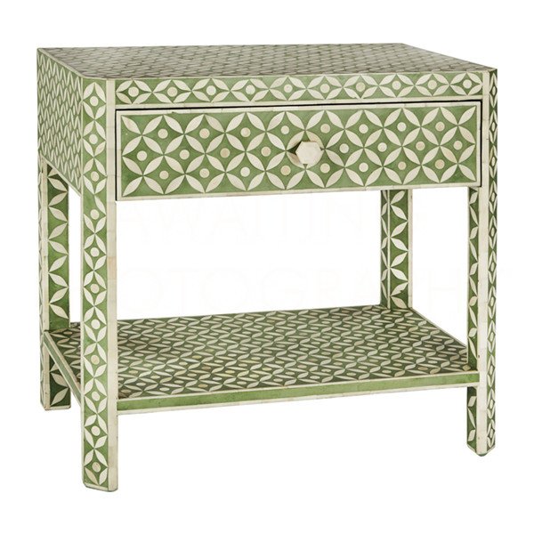 Lovecup's tweet photo. Beautiful and Imperfectly Perfect: each hand inlaid bone bedside table creates a unique look and feel, making each one distinguished. Bone, being a natural product, is imperfect in texture and smoothness. Once laid, it is smoothed by hand, View Here: https://t.co/tATYKL2GZW https://t.co/U7DGtq6RDE
