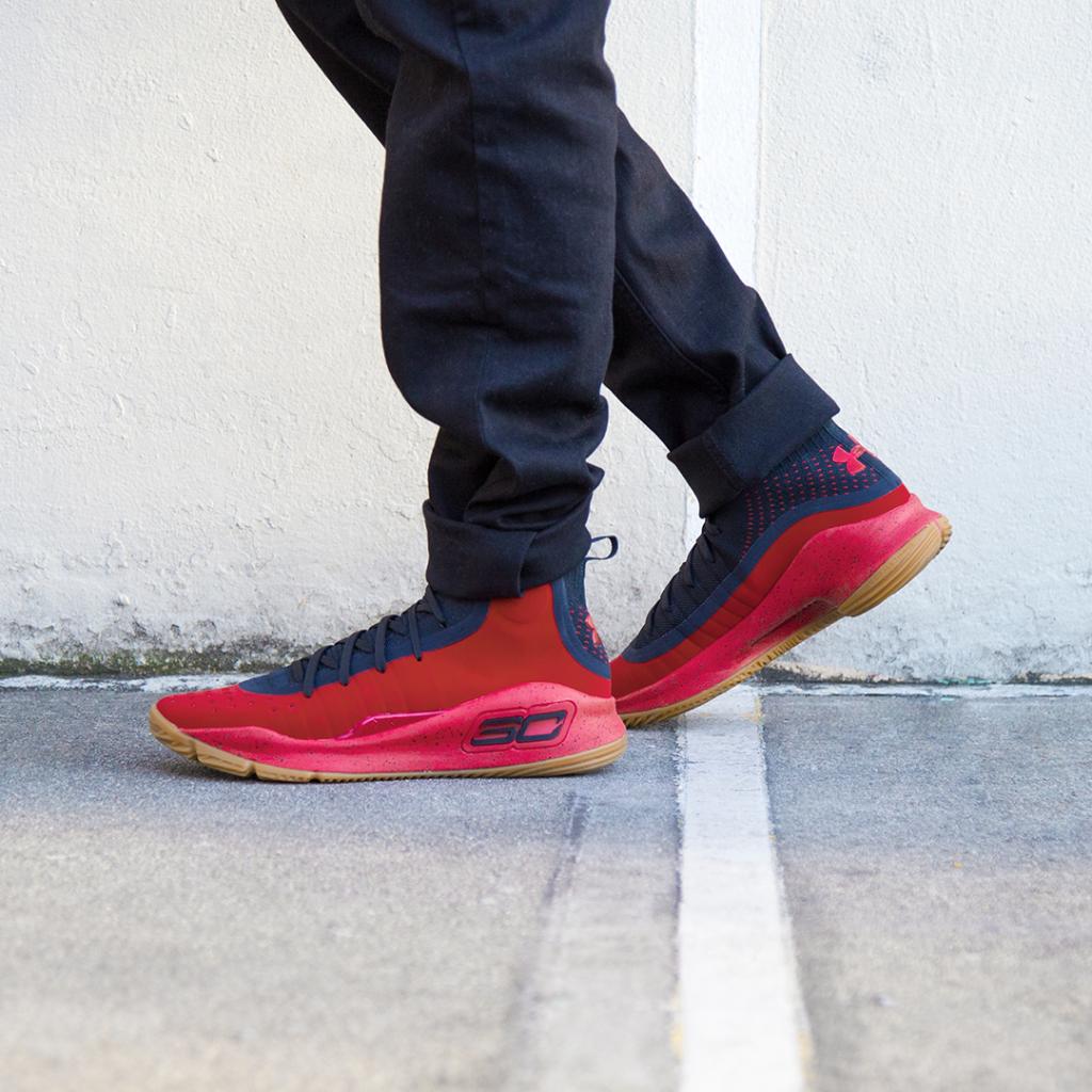 curry 4 red black