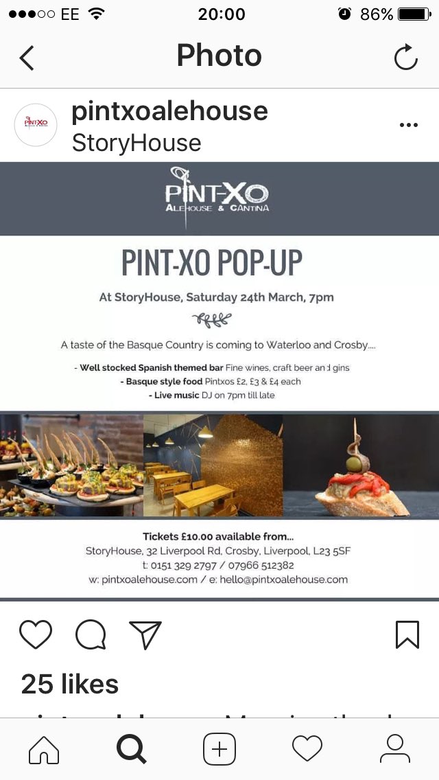 <a href="/IndpndtLiv/">IndependentLiverpool</a> <a href="/cazskitchen/">caz's kitchen</a> Thank you. Pop over for one. And if you fancy some great Pintxo you must try and make <a href="/PintxosandAle/">Pintxo Alehouse</a> next pop up