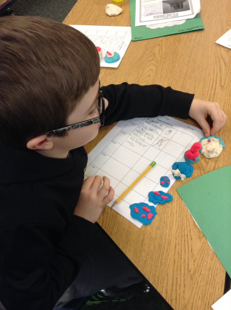 MrsGs2ndGraders's tweet photo. Making landforms, showing what we know! #2ndgraderslovevolcanoes #novipride https://t.co/NQKLSFfmKJ
