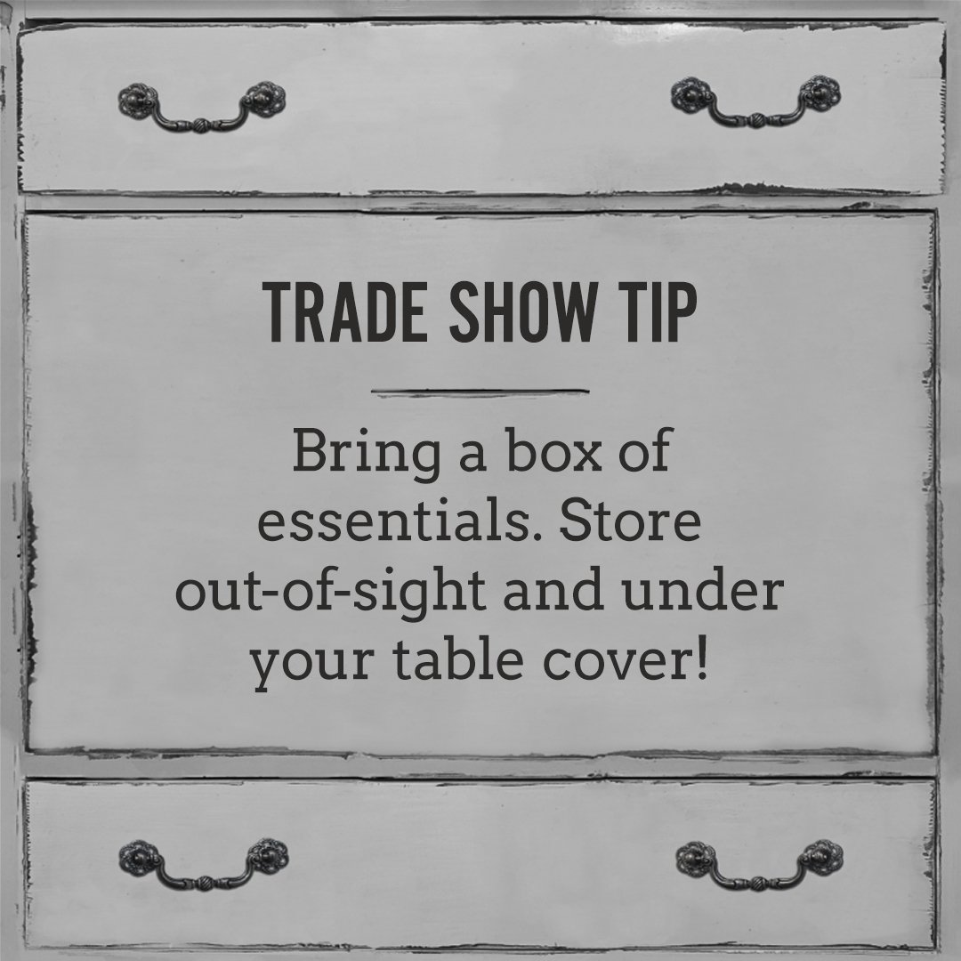 FauxShowCovers's tweet photo. Our must-haves include box cutters, tape, paper, pens, paper clips, hand sanitizer, and of course, breath mints and bottled water! What else do you bring? #essentials #tradeshow #tradeshowlife #tradeshowtips #craftshow #smallbusinessowner #smallbusiness #smallbusinesslove https://t.co/Wp1WFtOYFC