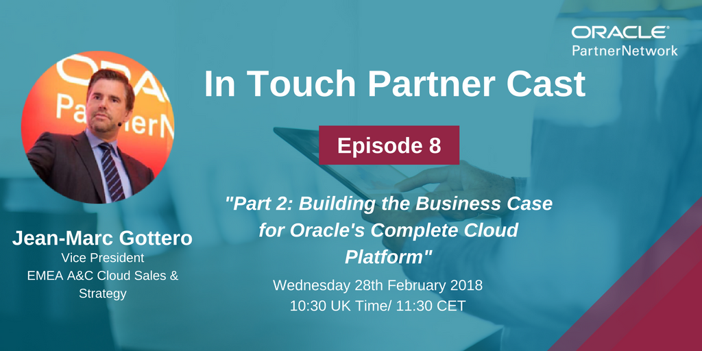 davidoracle's tweet image. That brings our episode to a close! Don’t forget to join us next month for part two of Building The Case For @Oracle's Complete #Cloud Platform where we will be focusing on #data #security and sovereignty. Join us then! Register for #OracleInTouch today bit.ly/EP7_OD