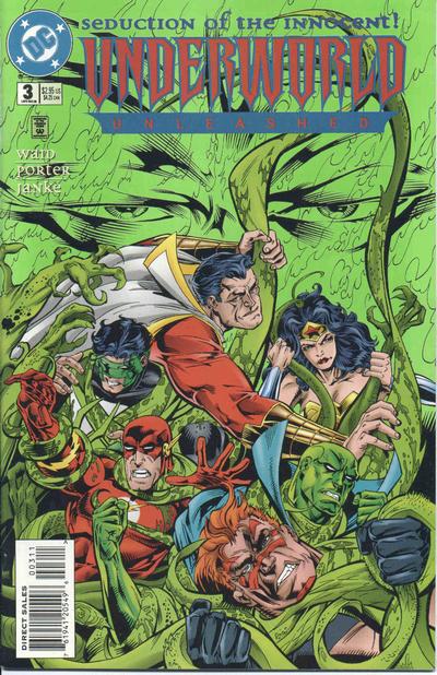 I love how the #OriginalCaptainMarvel was shown here among the biggest Legends of the Universe! As per events with Cap as 'very imporant' I love #UnderworldUnleashed... Cap fighting the heavy hitters of the DCU with one arm?