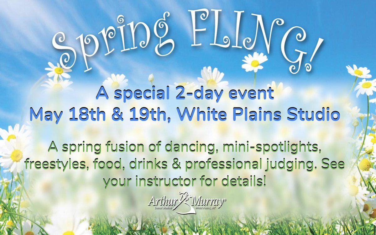 AMDSWhitePlains's tweet photo. Spring is just around the corner!
Join us for our in studio event at Spring Fling! https://t.co/MxLB1OpXQV