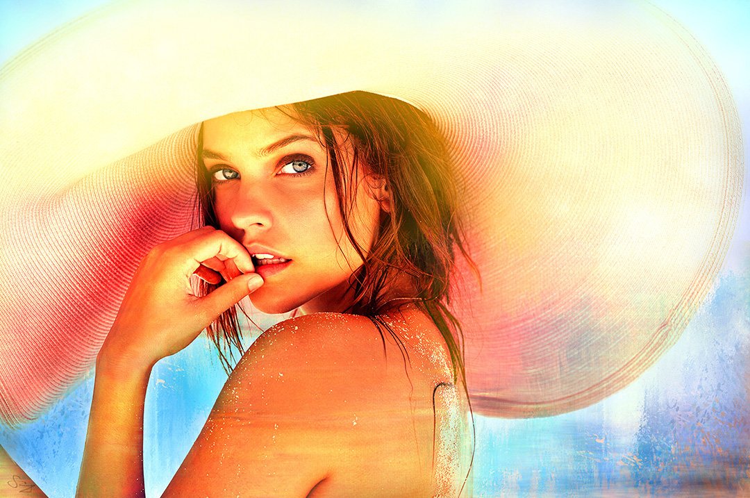 SWSimonZ's tweet photo. My #emblazoned @BarbaraPalvin #artworks based on the amazing photos by @WattsUpPhoto for @SI_Swimsuit #2017 #fashion #model #hot #summer #SISwim @PosterSpy @PosterPosse @BPalvinSource @IMGmodels @IMG - ❤️ from #Hungary https://t.co/D7COk2C52S