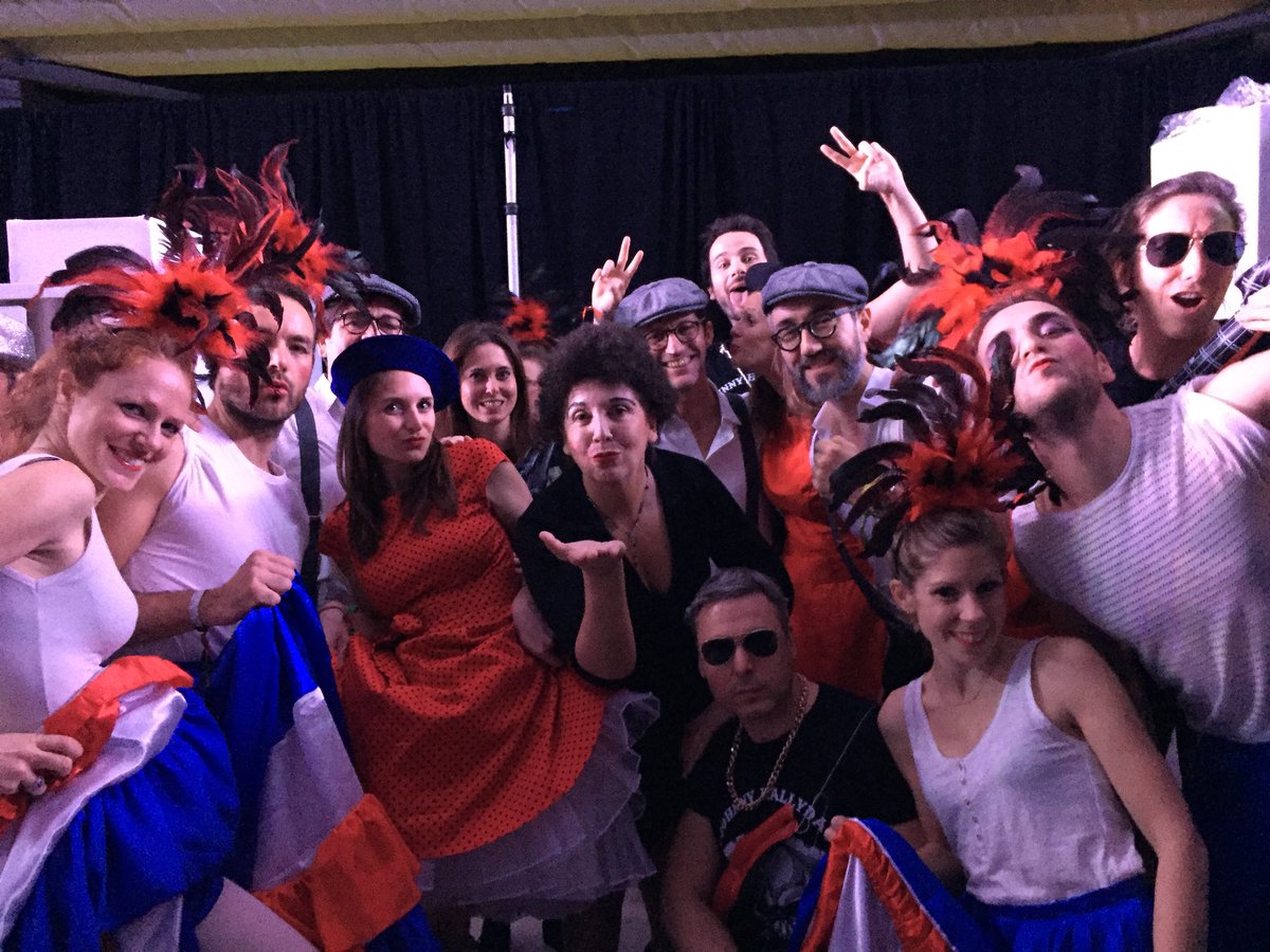 LaurentTurpault's tweet photo. French team ready for the Lip Sing Battle #TeamCocaCola #Lisbon https://t.co/M0E9WfXLOs