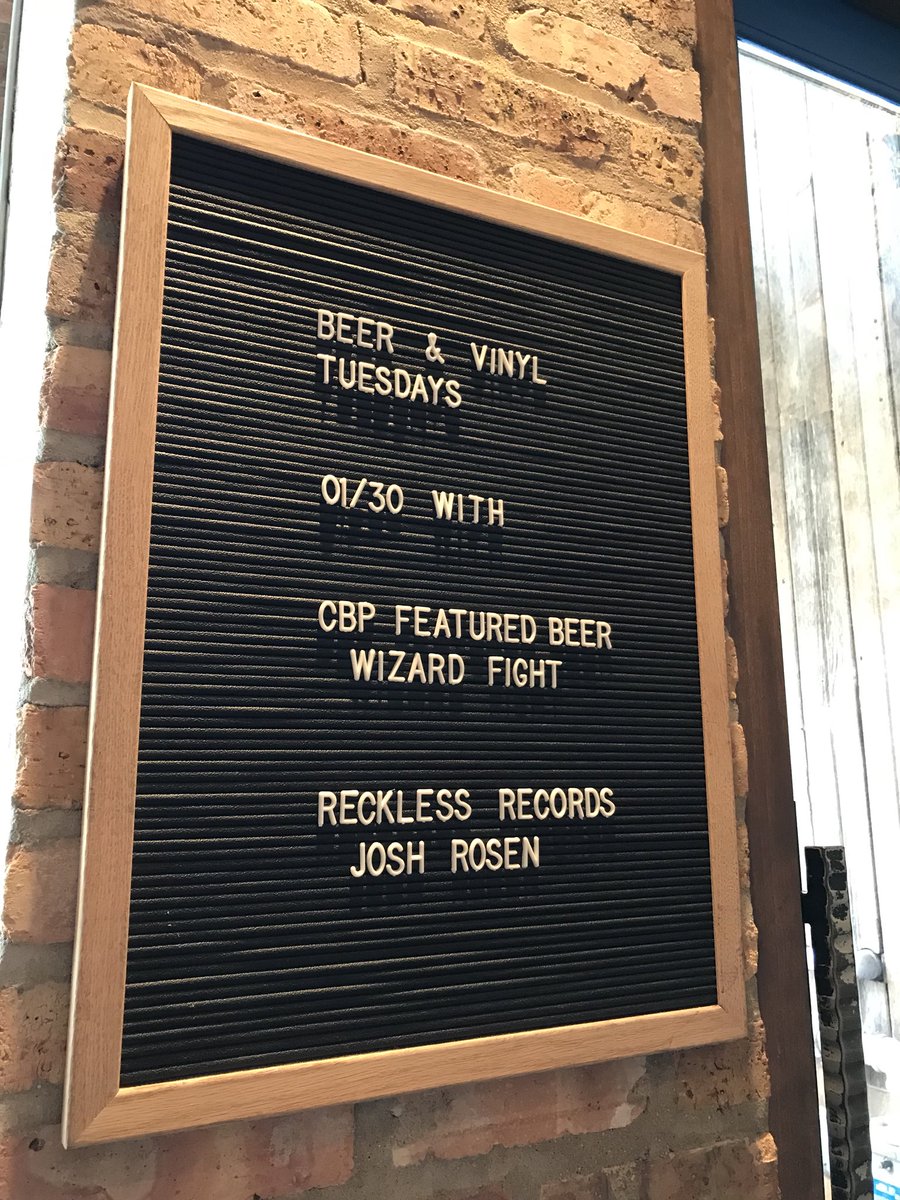 CorridorChicago's tweet photo. Beer &amp; Vinyl w/Josh Rosen is tonight from 5-9pm! It’s his first time, so hugs are encouraged.

A fresh batch of Wizard Fight, our year round IPA, will tap tonight as well🍻

#beerandvinyl #beerandrecords #chicagobrewery #chicagobeer #corridorbrewery #southportcorridor https://t.co/exrKxSN1w4