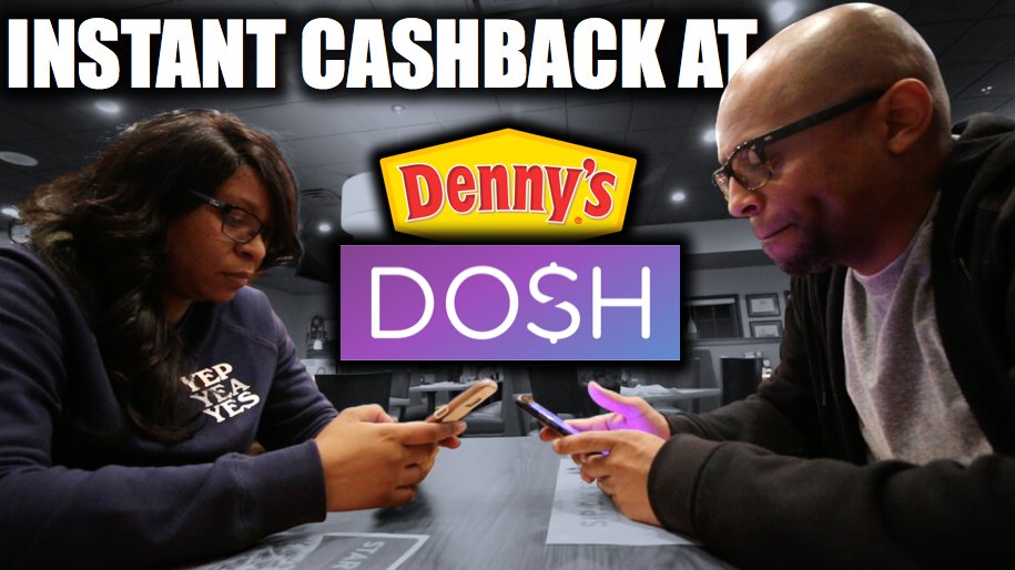 srachel's tweet photo. I tested out this Mobile App called DOSH at Denny's last weekend and I was amazed how fast they gave me INSTANT Cash Back when we paid for our meal. I recorded the whole process when we went. Check out the YouTube video. https://t.co/ObYxHV9RpK https://t.co/YqhqrayZzV