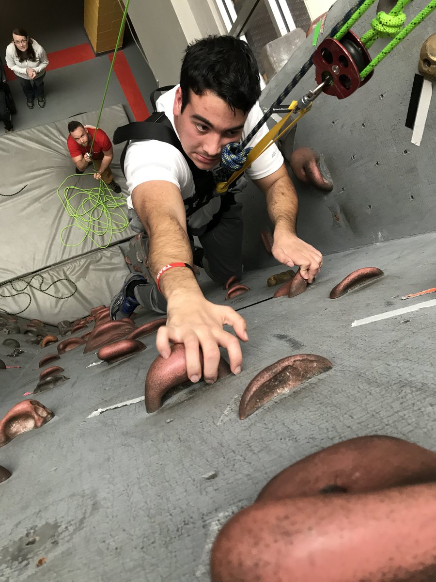 waypointorg's tweet image. Come climb with us and @SpauldingRehab Adaptive Sports Center this Saturday at @centralrock in Watertown! Click this link for more information on times and registration - conta.cc/2GvbpCm #adaptivesports #rockclimbing