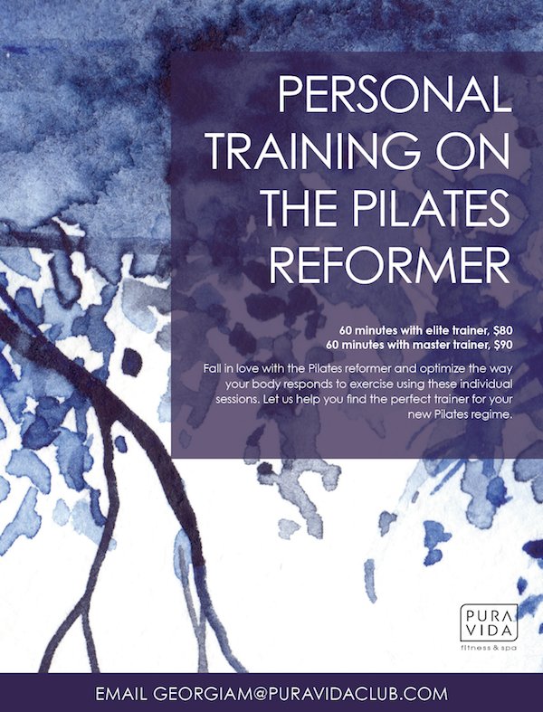 Sign up for personal pilates training at #PuraVidaClub!