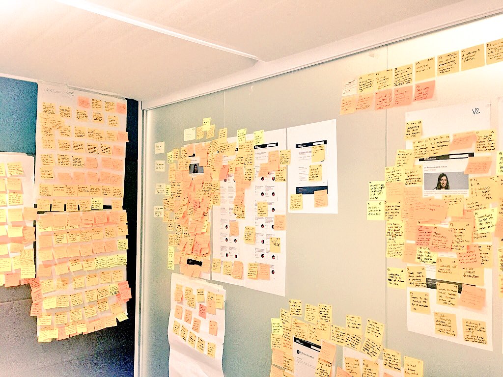 Long day conducting the first round of research for Alpha - and great note taking efforts from great team! #TeamPDS #userresearch