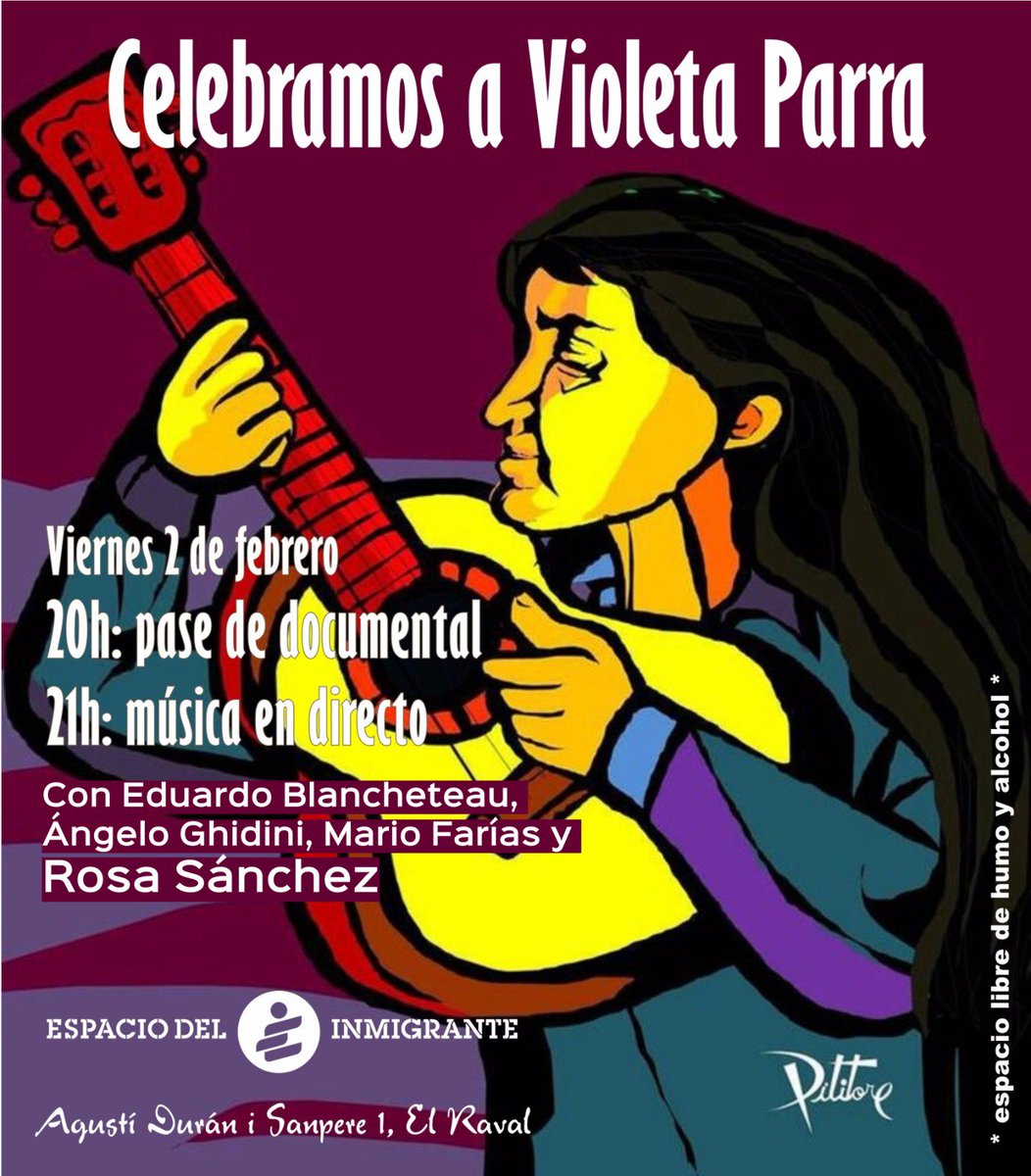 Nos vemos este viernes en el Raval, mujeres, migración, rebeldía y lucha!✌🏾✌️✌🏻