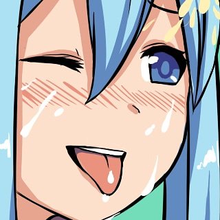 #Aqua. #ahegao. 