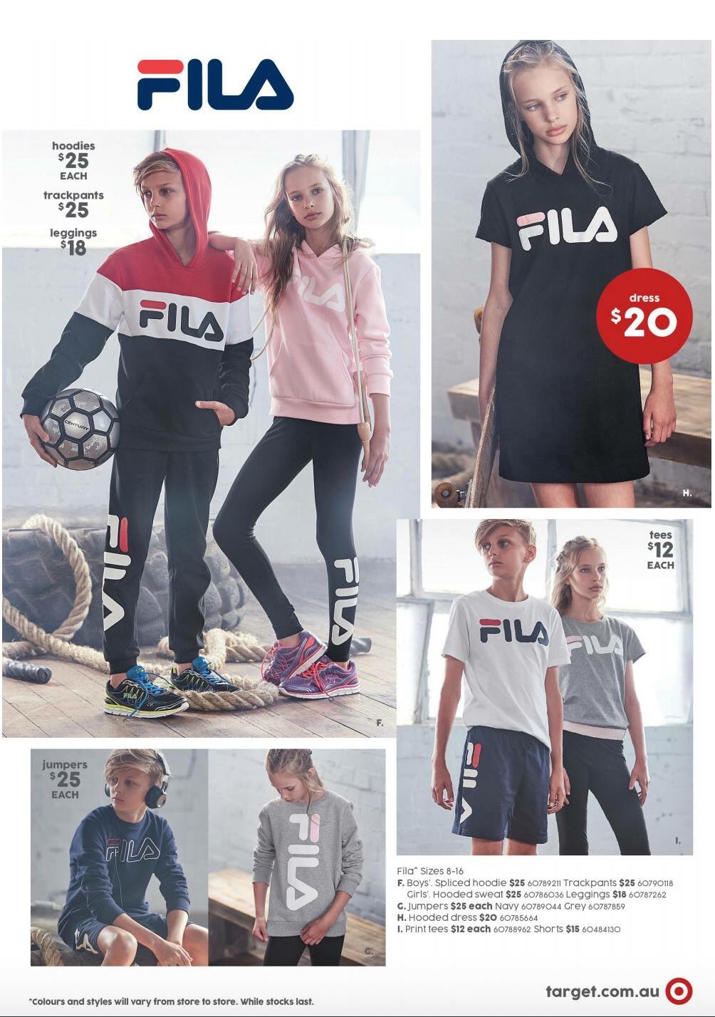 Cooper Chester on X: "Check out the current @Target catalogue! It was a lot  of fun #childmodel #catalogue #FILA #sportswear #aussiemodel #Photoshoot  #boyswear https://t.co/EGtbz4Hn71" / X