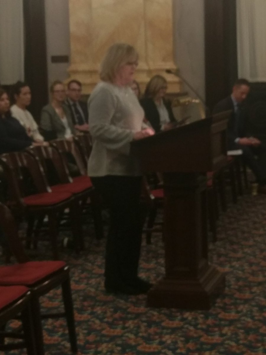 ACSCAN_OH's tweet photo. TY to our leadership volunteer Pam for testifying at the Ohio Senate Health Committee today in support of improving patient quality of life to #MakeTodayBetterOH! #HB286 https://t.co/PyAgKpKndc
