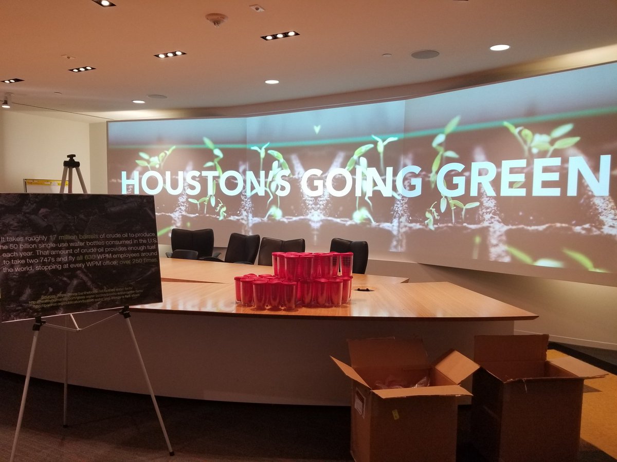 KirstenCornell's tweet photo. Taking #GoingGreen up a notch at our @WalterPMooreEng HTX office! 
#MooreGreen #HIP https://t.co/Xfhz1v56kT