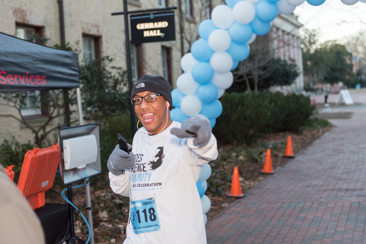 MLKCelebration's tweet photo. Thank you to everyone who participated in our MLK Week of Celebration! Here are some moments from our MLK 5k Day or Service. #MLKCelebration @CUAB @unc_bsm @HealthyGirls_ https://t.co/qPtqGg2nNy