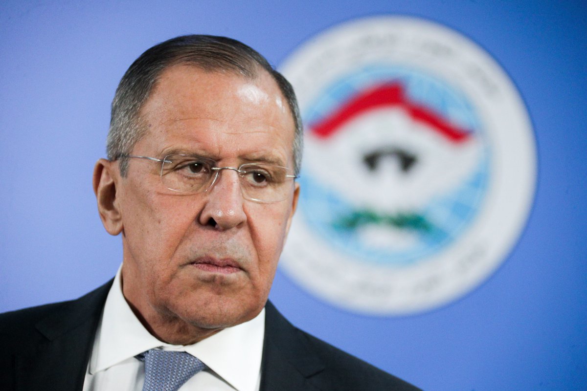 mfa_russia's tweet photo. Sergey #Lavrov answering the question about the "Kremlin list": It took them 5 months to study directories with names of members of @GovernmentRF &amp; employees of the Administration of @KremlinRussia_E. It could be done much faster https://t.co/hSF5N0hrUp
