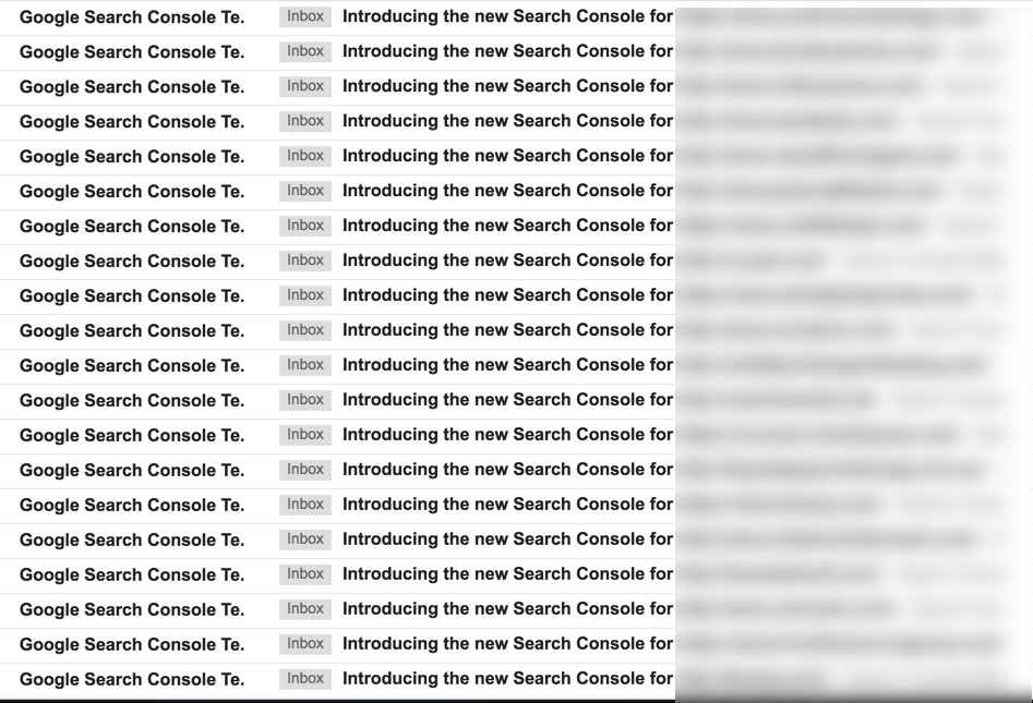 I'm thinking that every site under the sun must have received the notification about the new GSC by now.