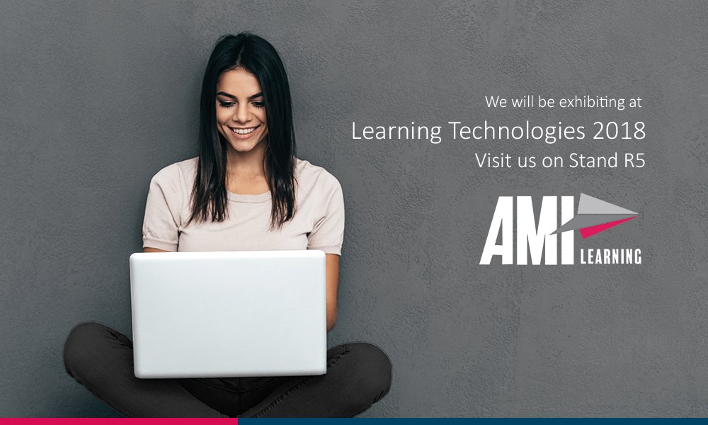 AMILearning's tweet photo. We will be exhibiting at the @LT18uk, visit us on stand R5. #learningtechnologies https://t.co/ZNuMbttLmL