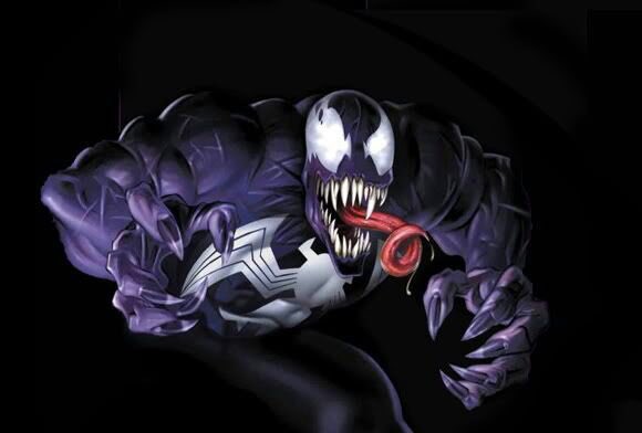 The reason why Venom was purple at one stage was due to Raimi and crew taking inspiration from the Ultimate Comics! As evidenced Eddie Brock being Eddie Brock Jr in the film, like in the Ultimate Comics :)