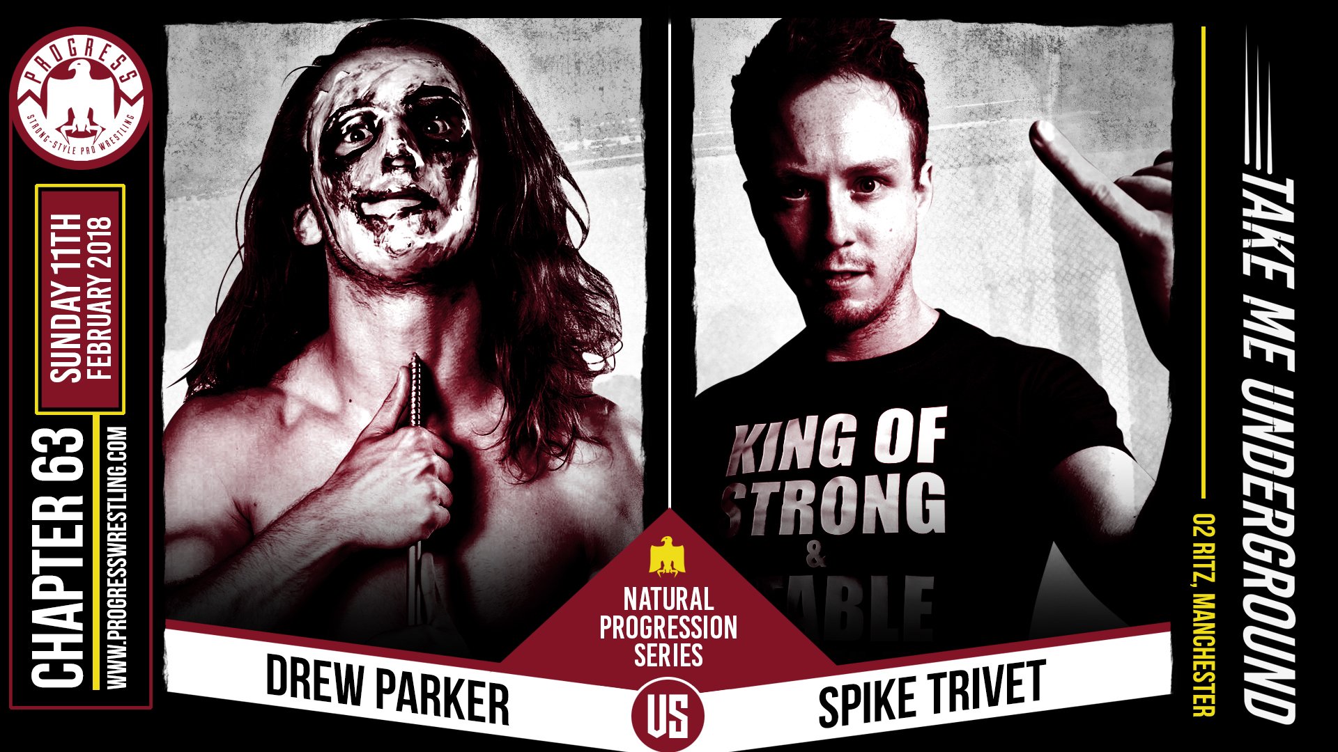 Image result for Progress Wrestling Spike Trivet vs. Drew Parker