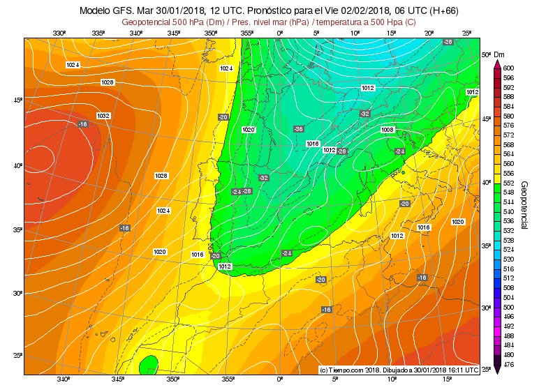 Confirmado. El modelo GFS se une al ECMWF. Ambos anticipan una segunda mitad de semana inestable y fría en el este peninsular y Baleares. La DANA prometía movimiento, y va a llegar. #Nieve, #heladas y #tormentas.