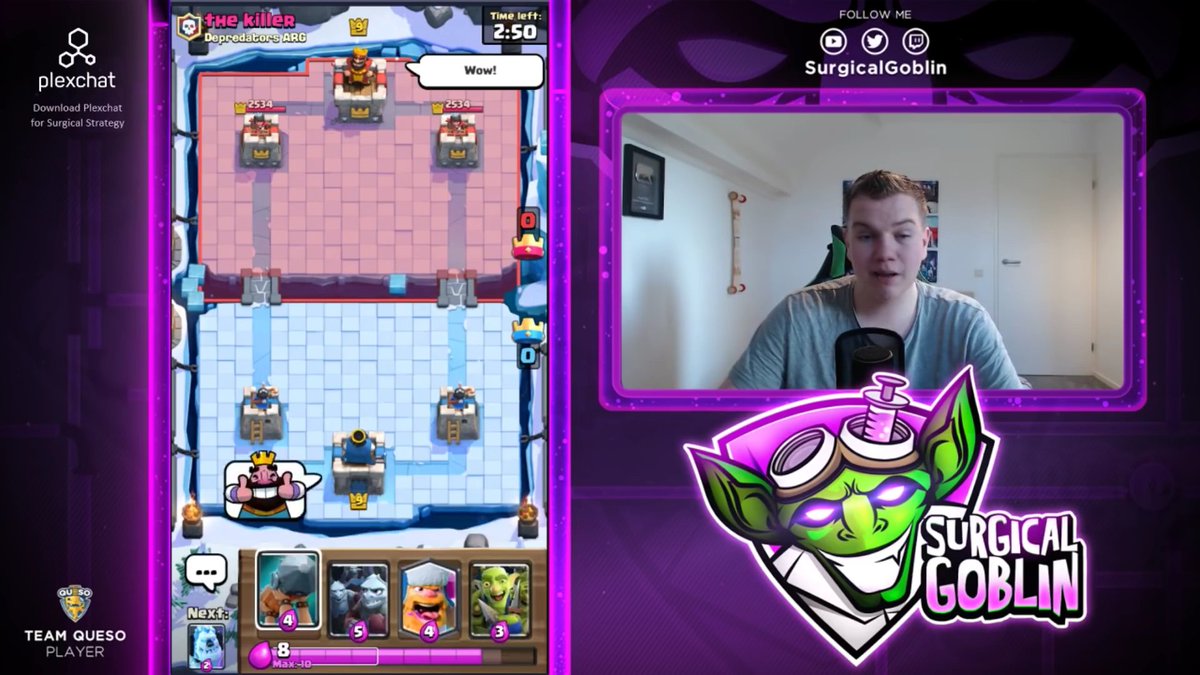 Increible por nuestro jugador <a href="/thekiller_CR9/">the killer</a> al enfrentarse a <a href="/SurgicalGoblin/">Surgical Goblin</a> y salir en un video en su canal,aunque lamentablemente perdio,es bueno que represente a Depredators ARG en el mundo del competitivo!
Grande 👏