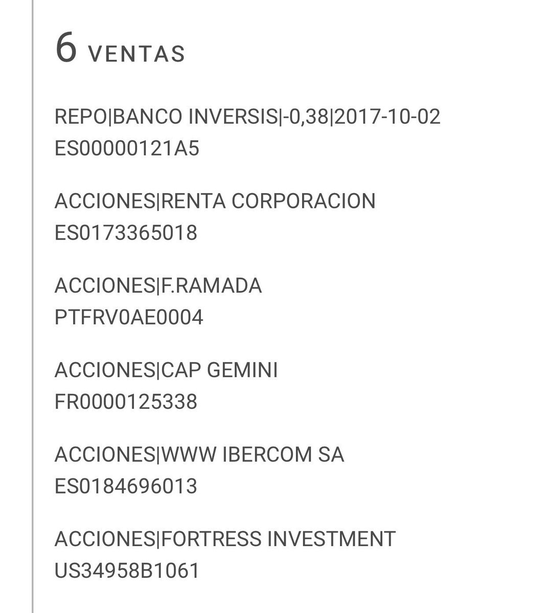 Salen de la cartera de Valentum al cierre de 2017