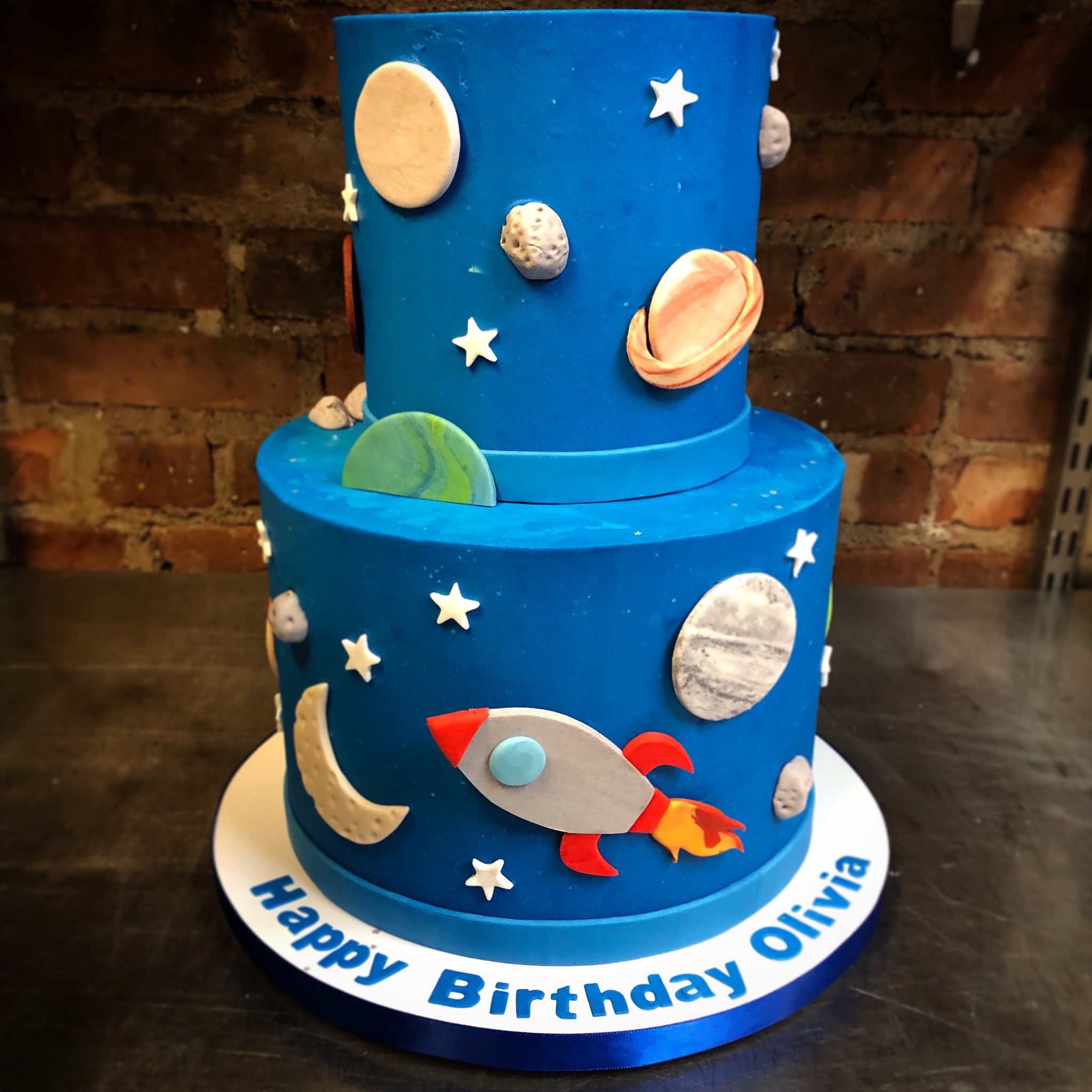 Space Theme Birthday Cake | Faridabadcake