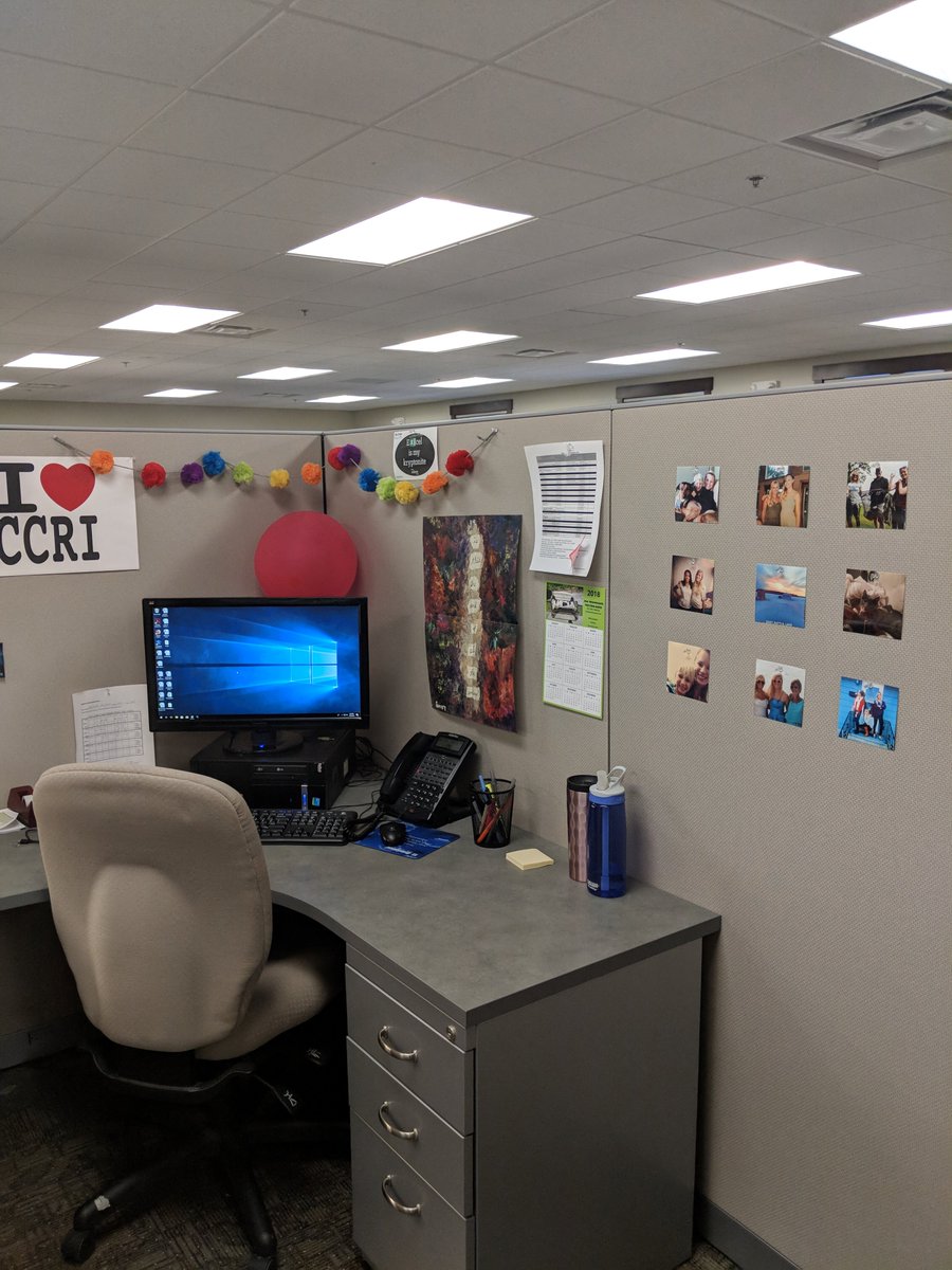 CCRIInterns's tweet photo. Decorating your very own cube is one of the many great things about being one of the Interns here at @CCRIMoorhead 😀#ILoveCCRI https://t.co/j3ZeIdFi7U