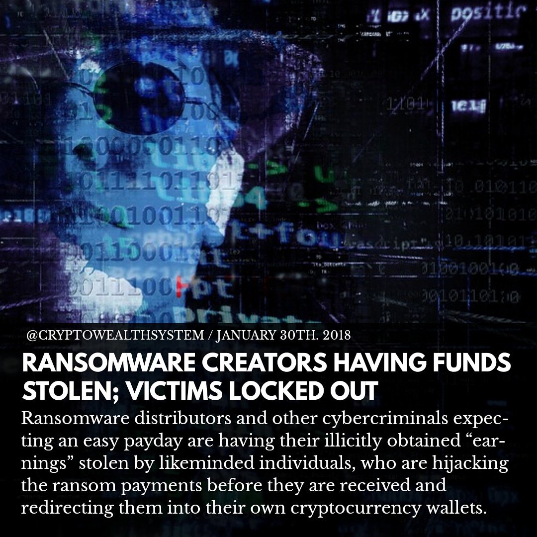 cryptowealths's tweet photo. https://t.co/bZBqeXo5nU

#Bitcoin #BlockChain #cryptocurrency #Ransomware https://t.co/F1y7xs01Xj