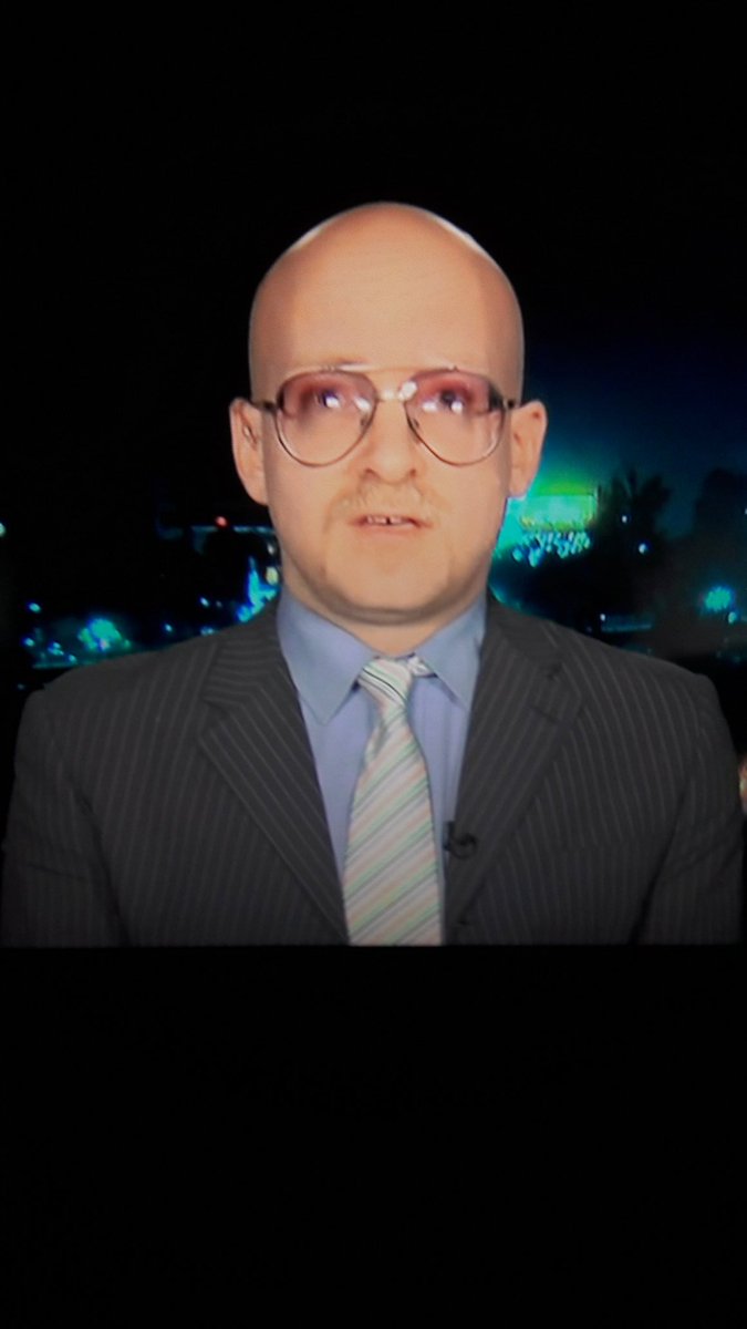 ???? RT @alligatoruk: Why does the correspondent on #Newsnight look like a cross between Derren Brown and a #Facejacker character?! 😂🤣😂 #hughmiles